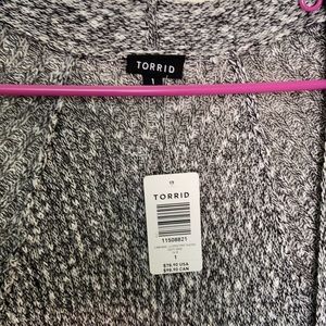 Torrid duster sweater new
